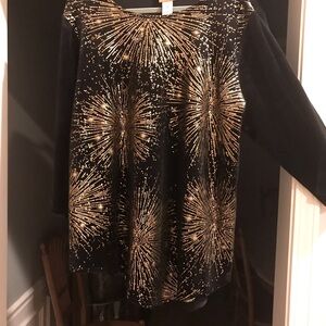 Beautiful black velvet top by Ruby Rd.